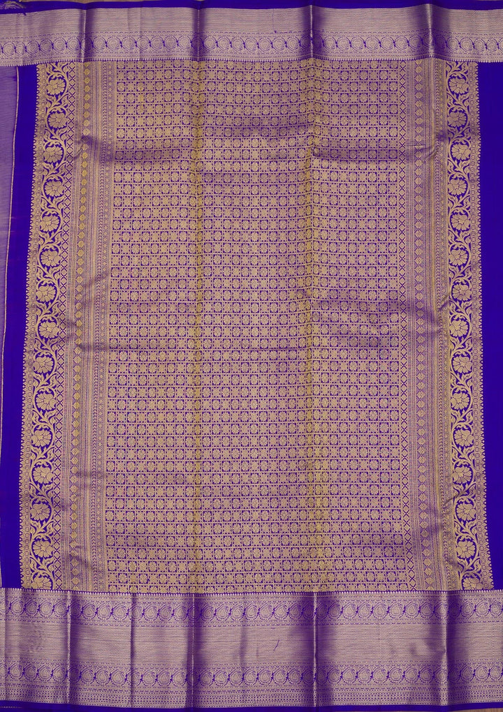 Grey Zariwork Pure Silk Saree