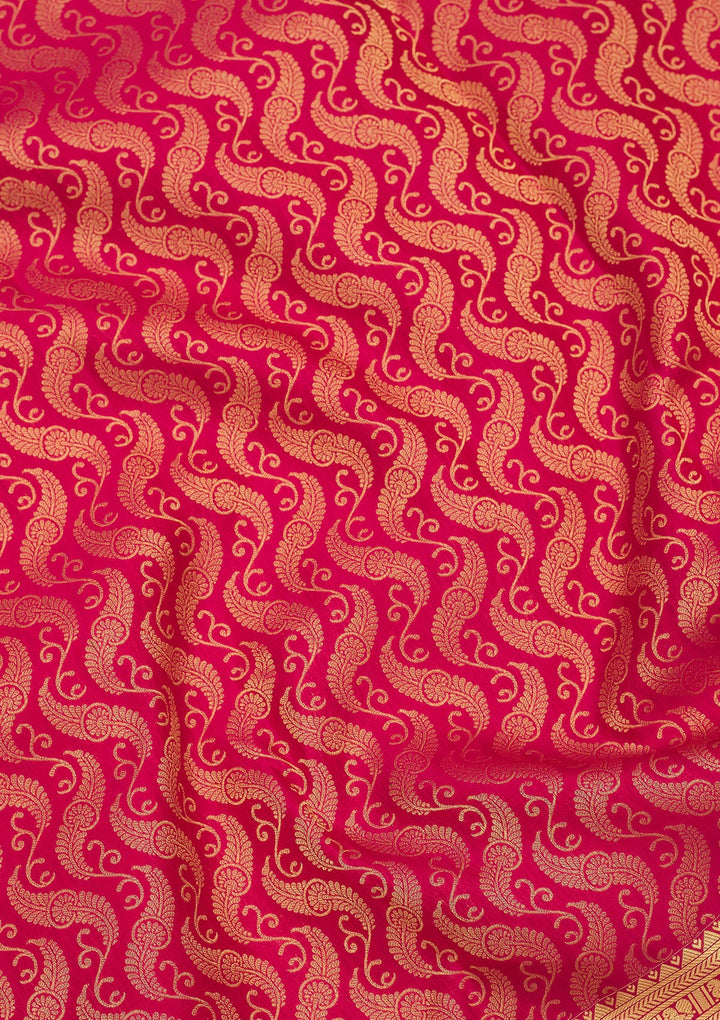 Maroon Zariwork Pure Silk Saree