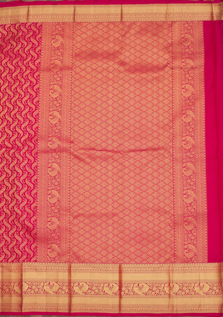 Maroon Zariwork Pure Silk Saree