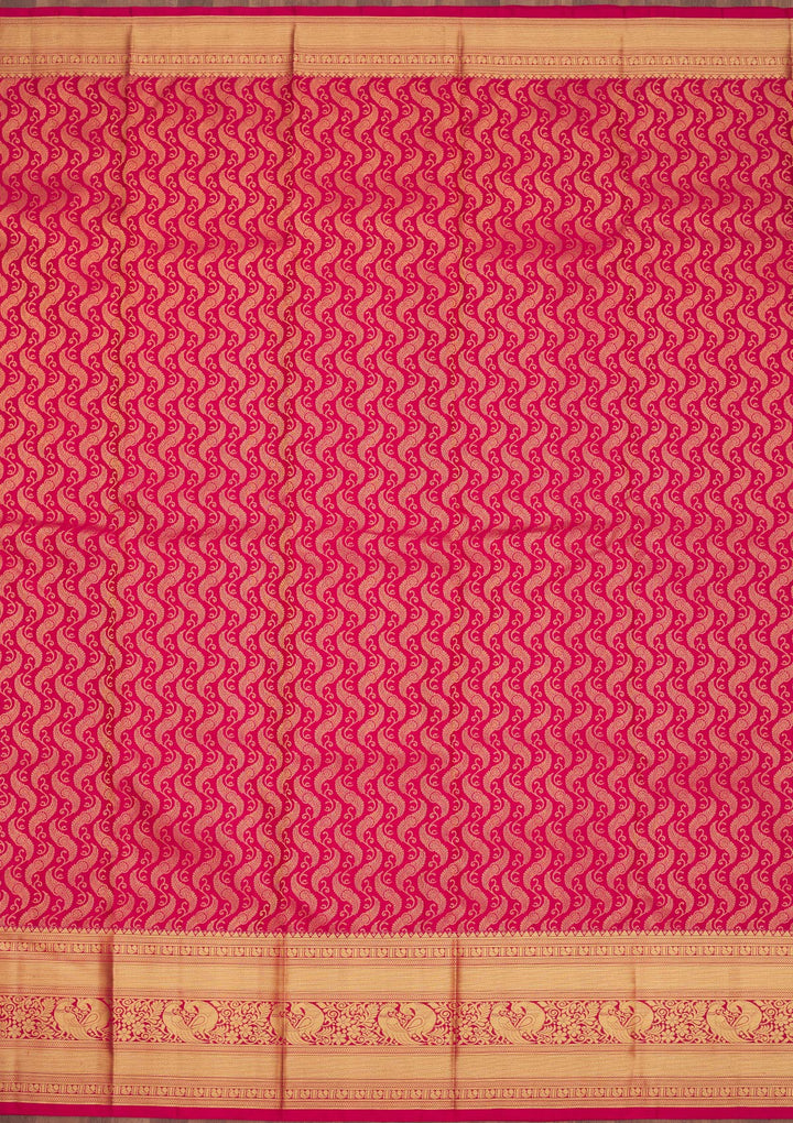 Maroon Zariwork Pure Silk Saree