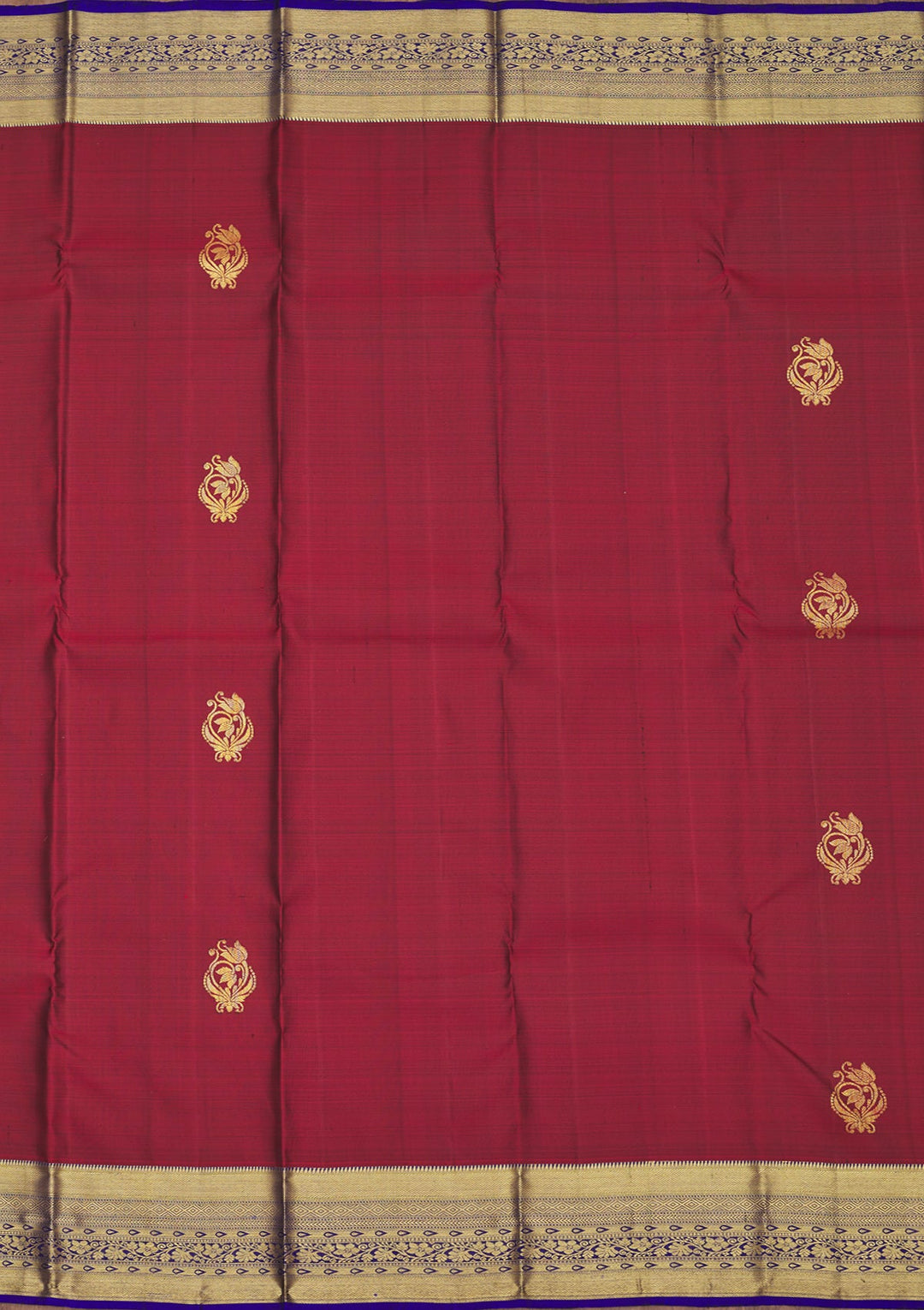 Maroon Zariwork Pure Silk Saree