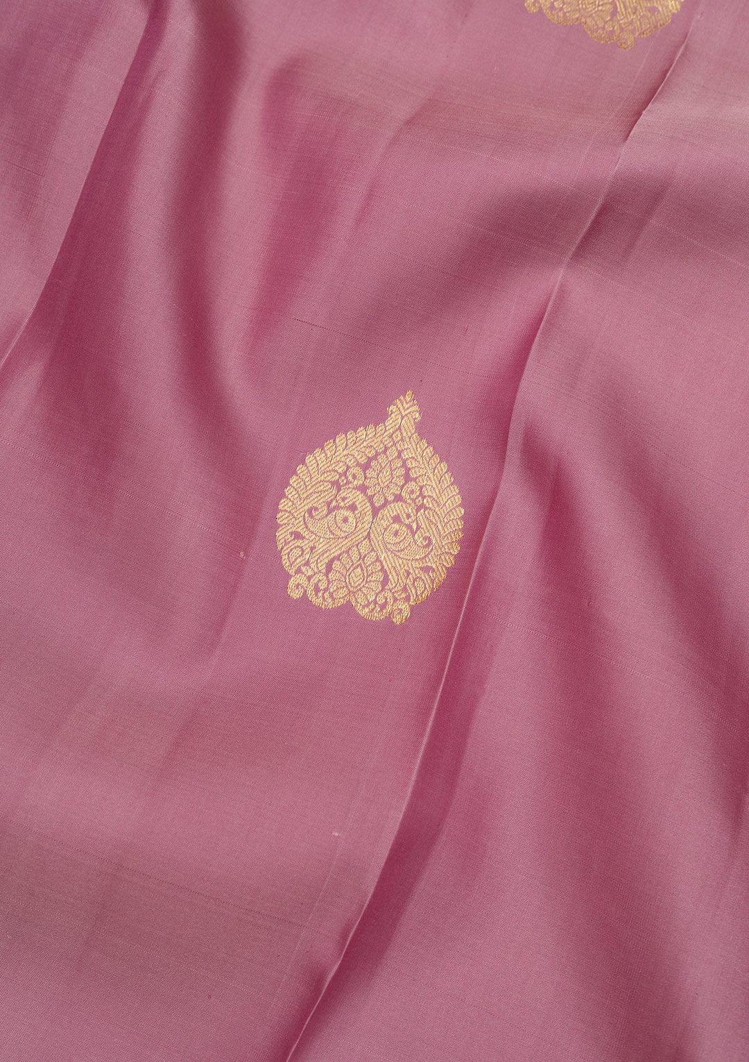 Mauve Zariwork Pure Silk Saree-Koskii