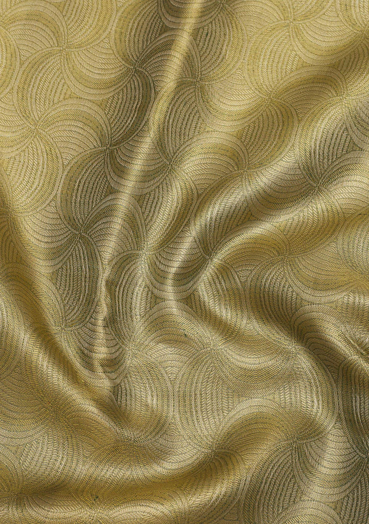 Mehendi Zariwork Pure Silk Saree