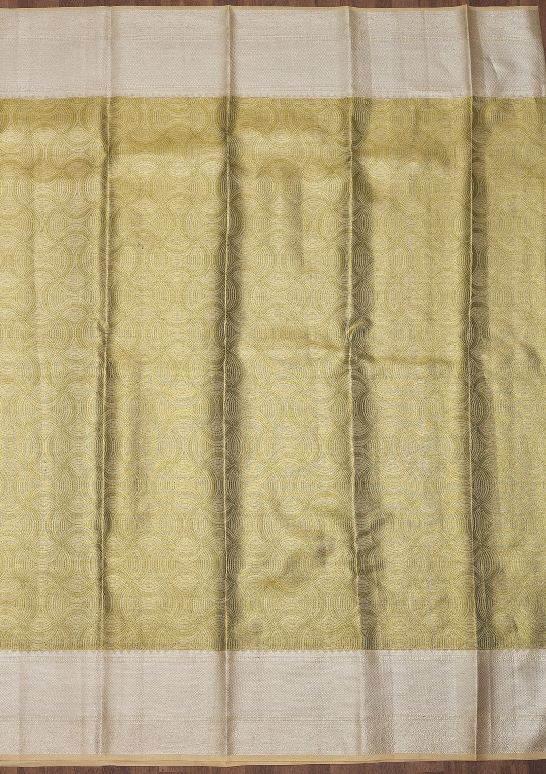 Mehendi Zariwork Pure Silk Saree