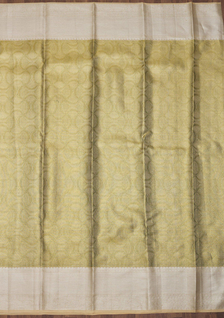 Mehendi Zariwork Pure Silk Saree