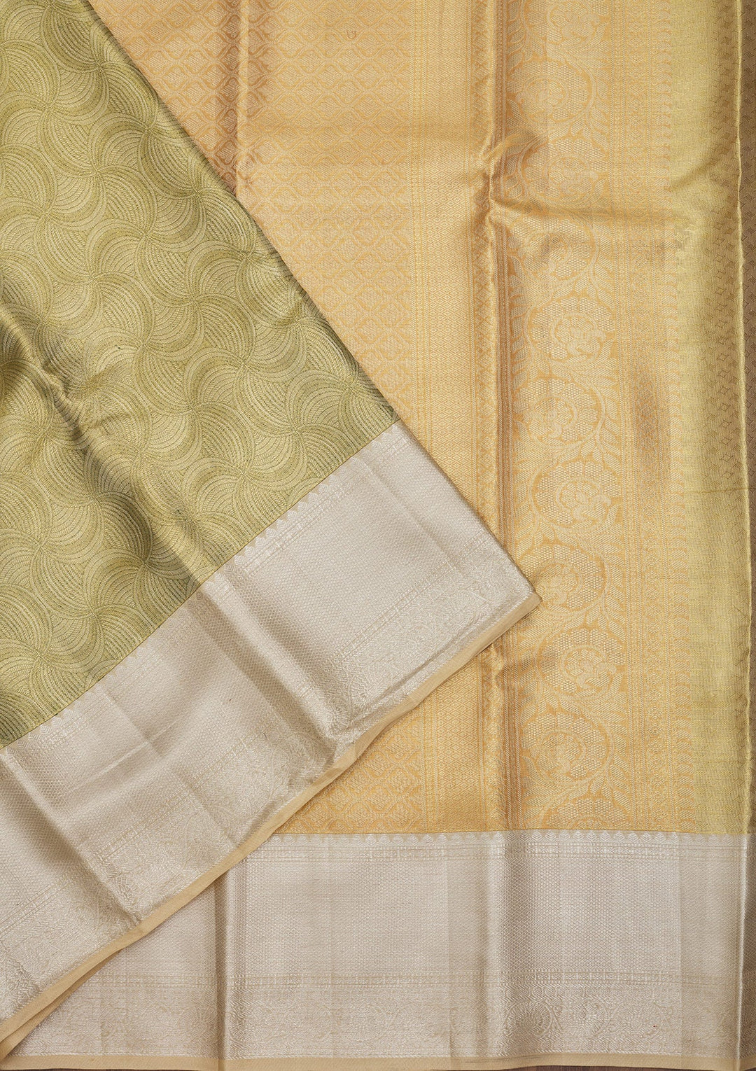 Mehendi Zariwork Pure Silk Saree