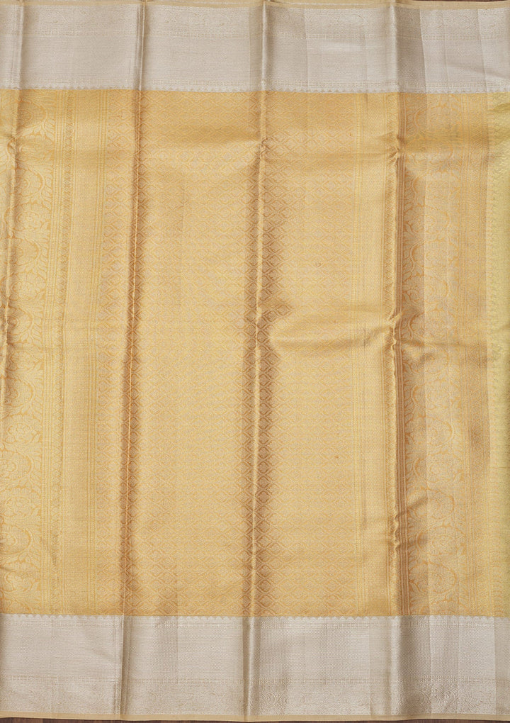 Mehendi Zariwork Pure Silk Saree