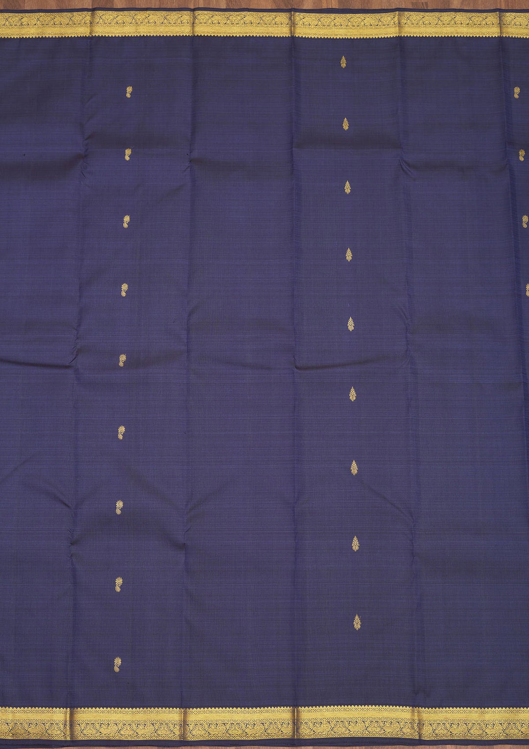 Navy Blue Zariwork Pure Silk Saree