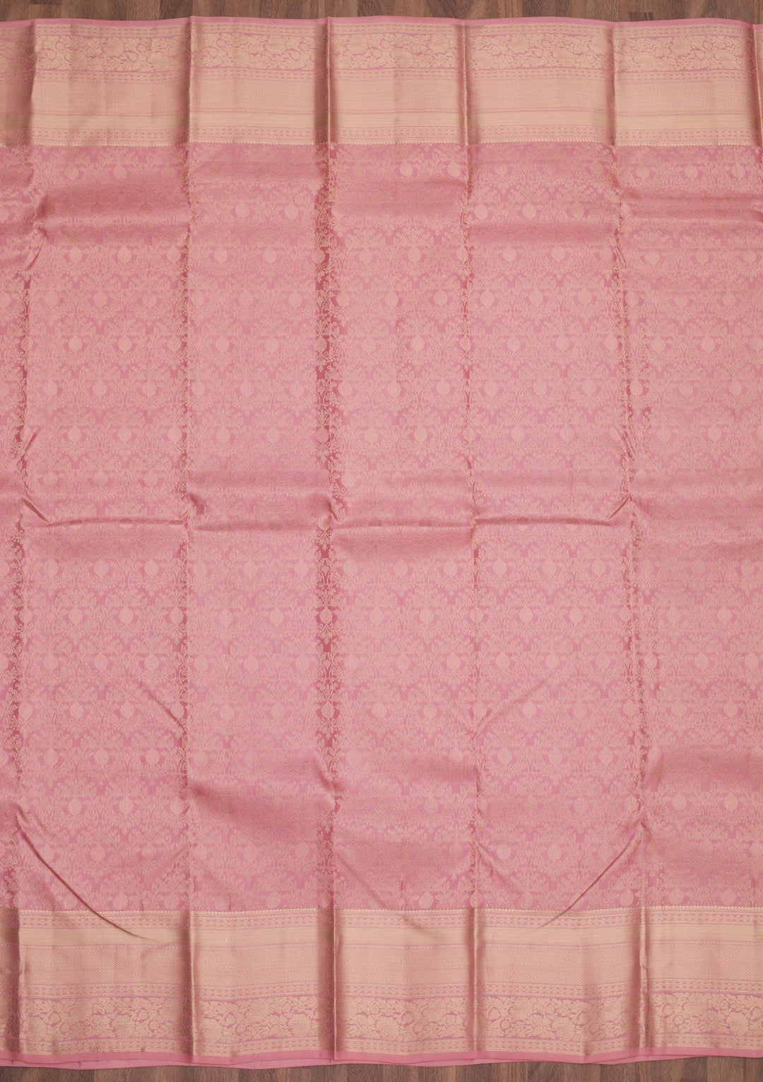 Onion Pink Zariwork Pure Silk Saree-Koskii