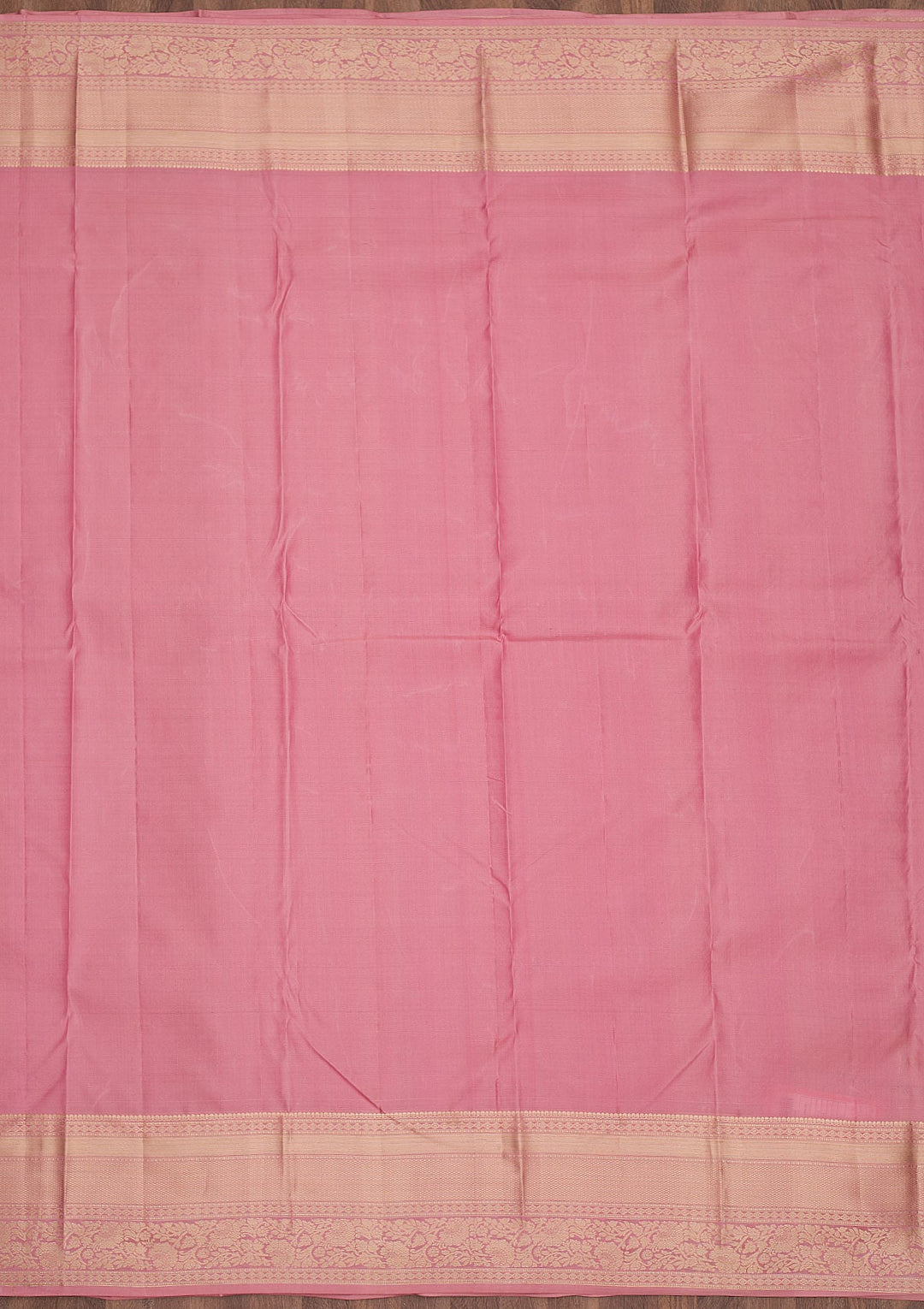 Onion Pink Zariwork Pure Silk Saree-Koskii