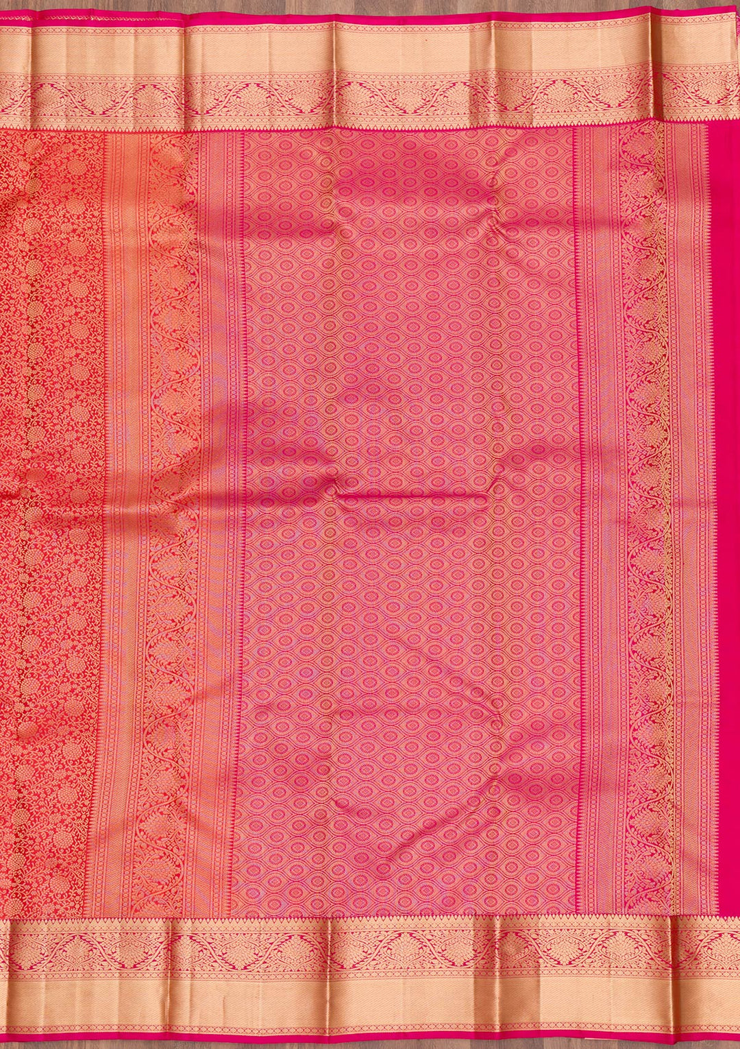 Orange Zariwork Pure Silk Saree-Koskii