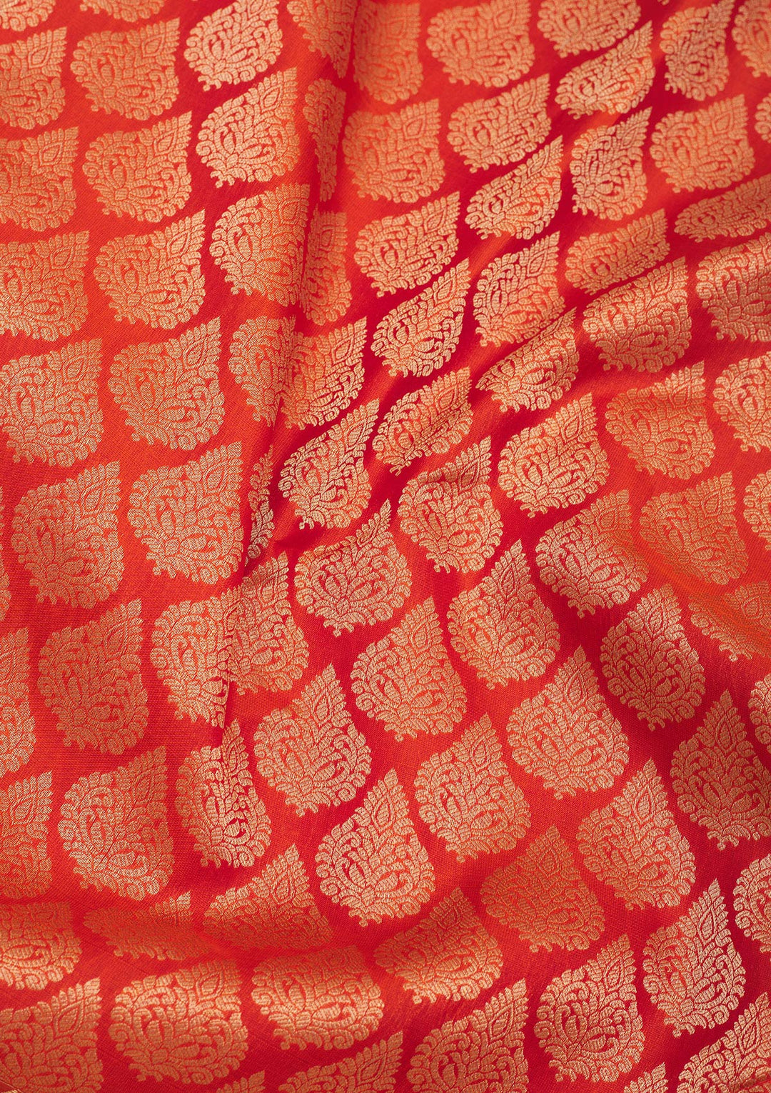 Orange Zariwork Pure Silk Saree