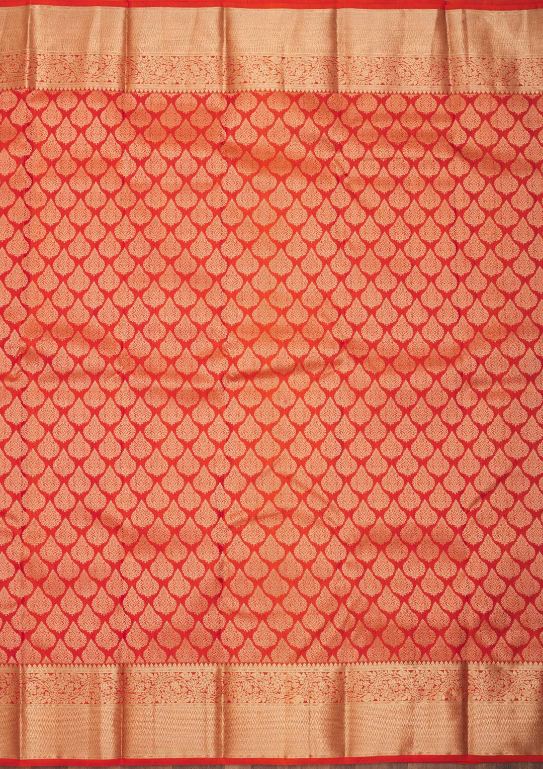 Orange Zariwork Pure Silk Saree