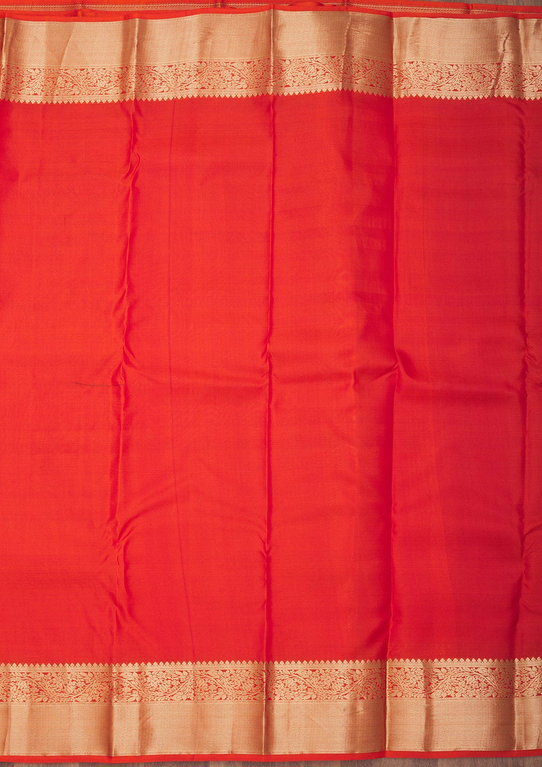 Orange Zariwork Pure Silk Saree