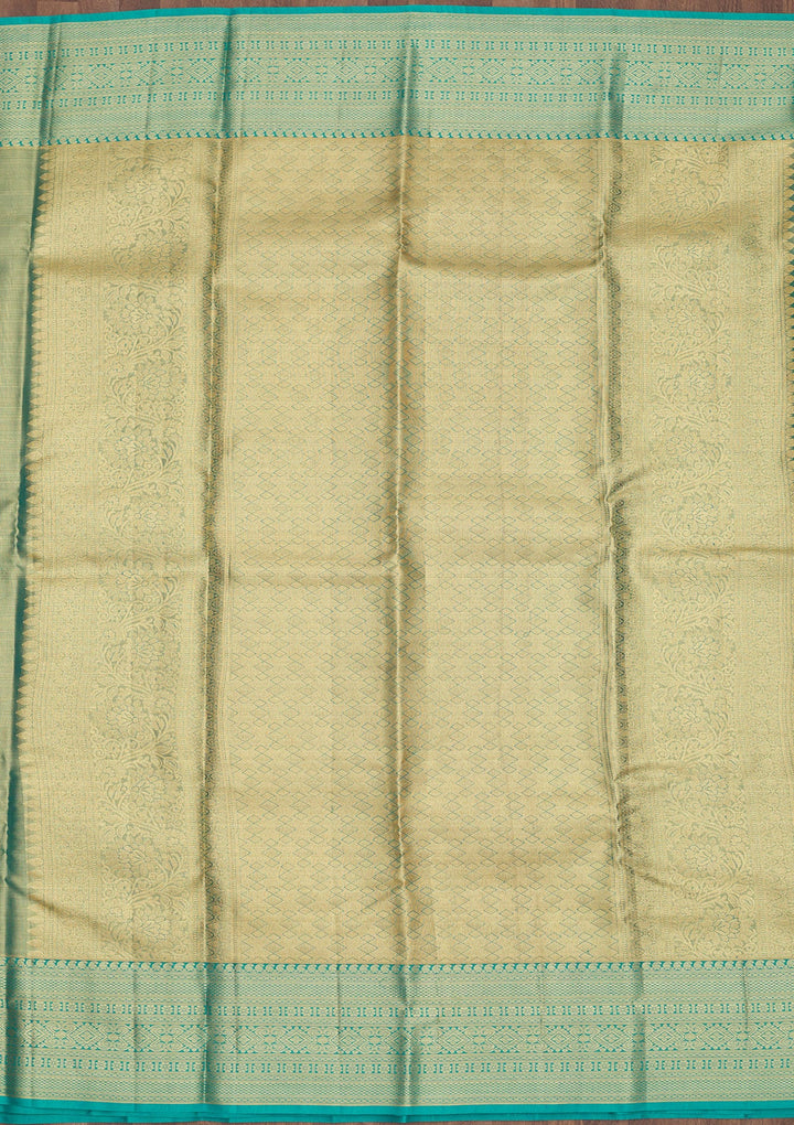 Orange Zariwork Pure Silk Saree