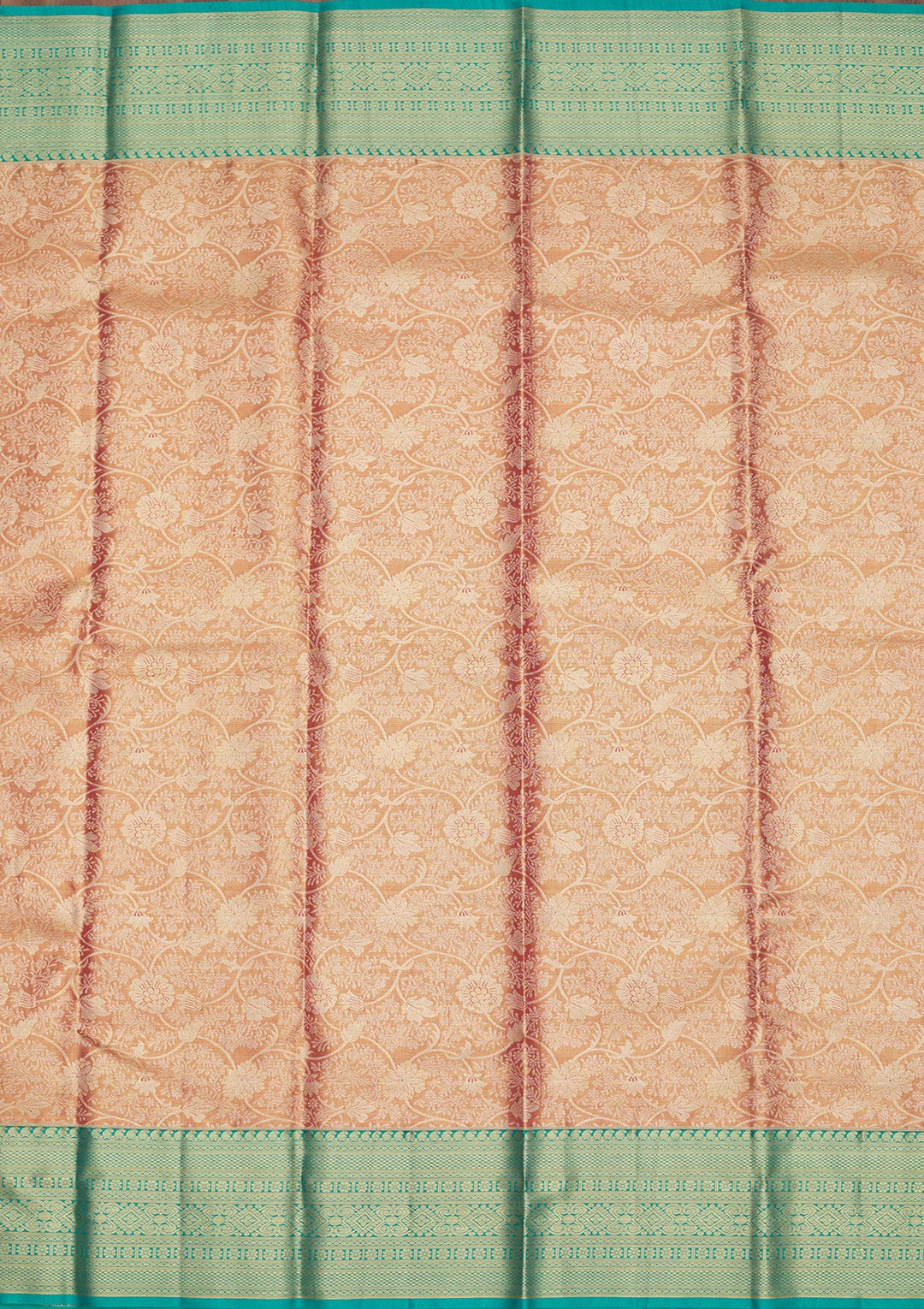 Orange Zariwork Pure Silk Saree