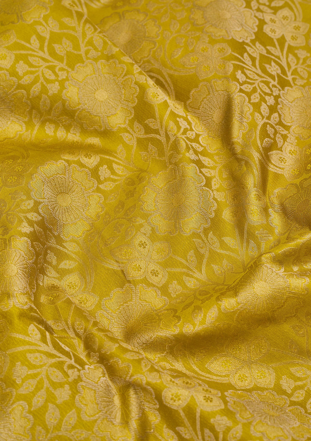 Parrot Green Zariwork Pure Silk Saree