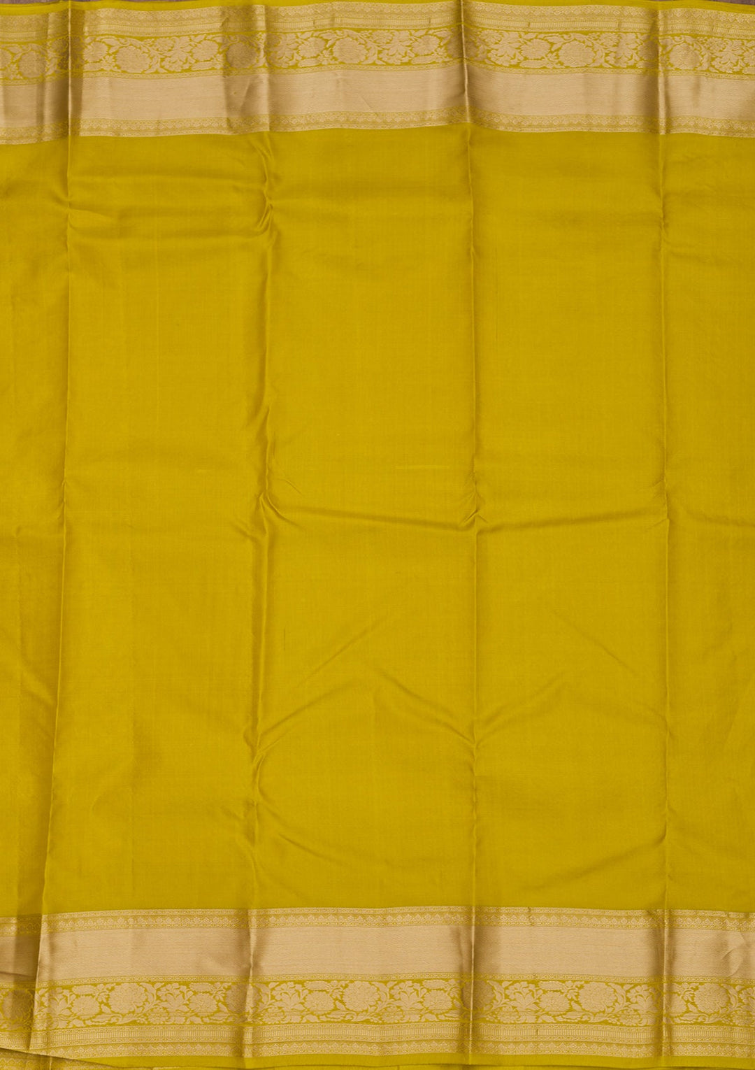 Parrot Green Zariwork Pure Silk Saree