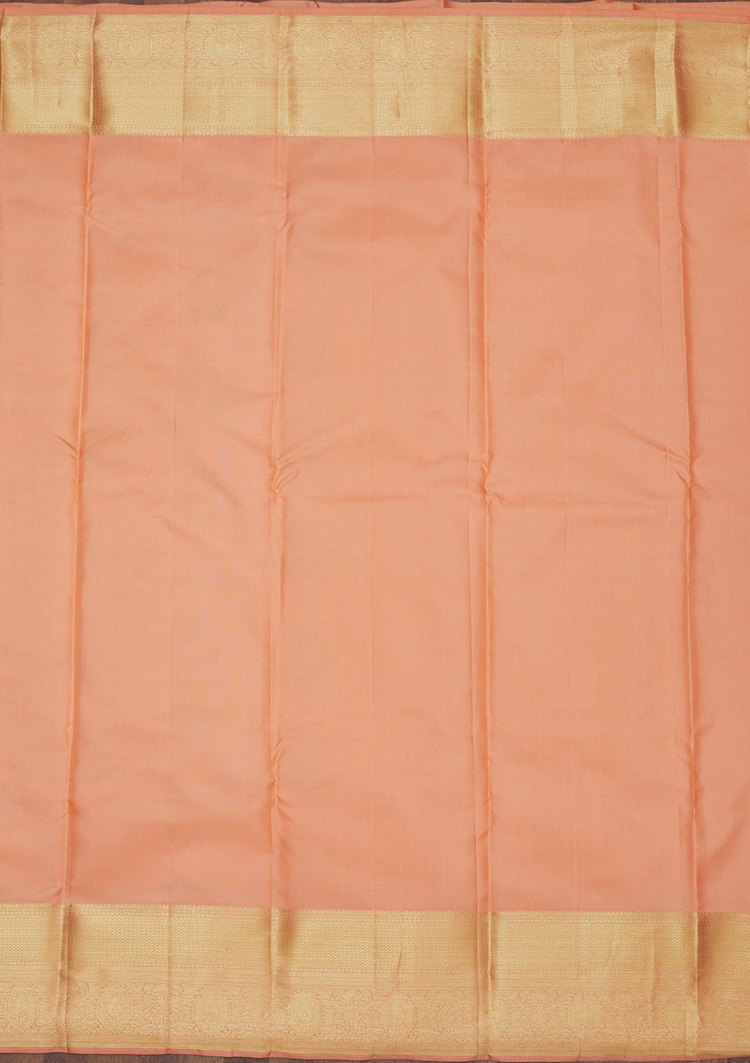 Peach Zariwork Pure Silk Saree-Koskii