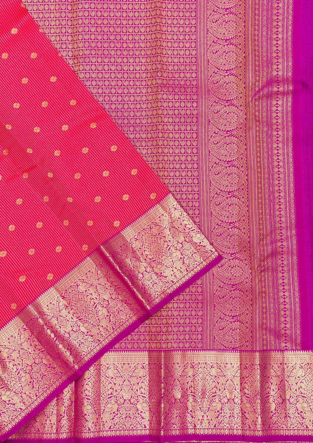 Pink Zariwork Pure Silk Saree-Koskii
