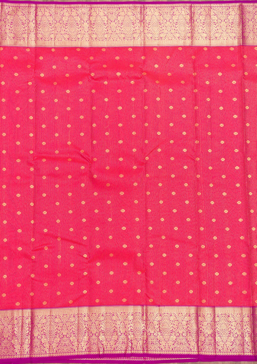 Pink Zariwork Pure Silk Saree-Koskii