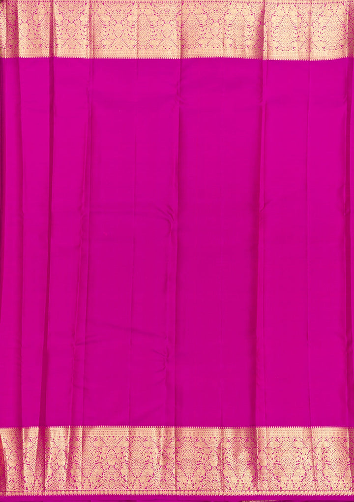 Pink Zariwork Pure Silk Saree-Koskii