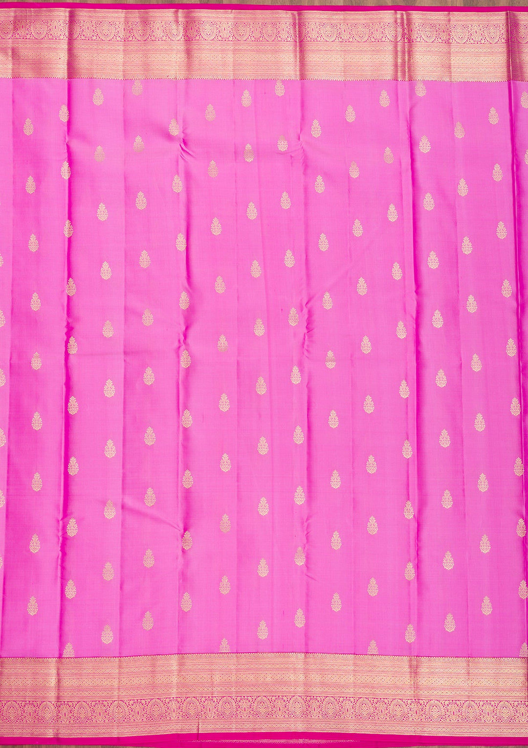 Pink Zariwork Pure Silk Saree-Koskii