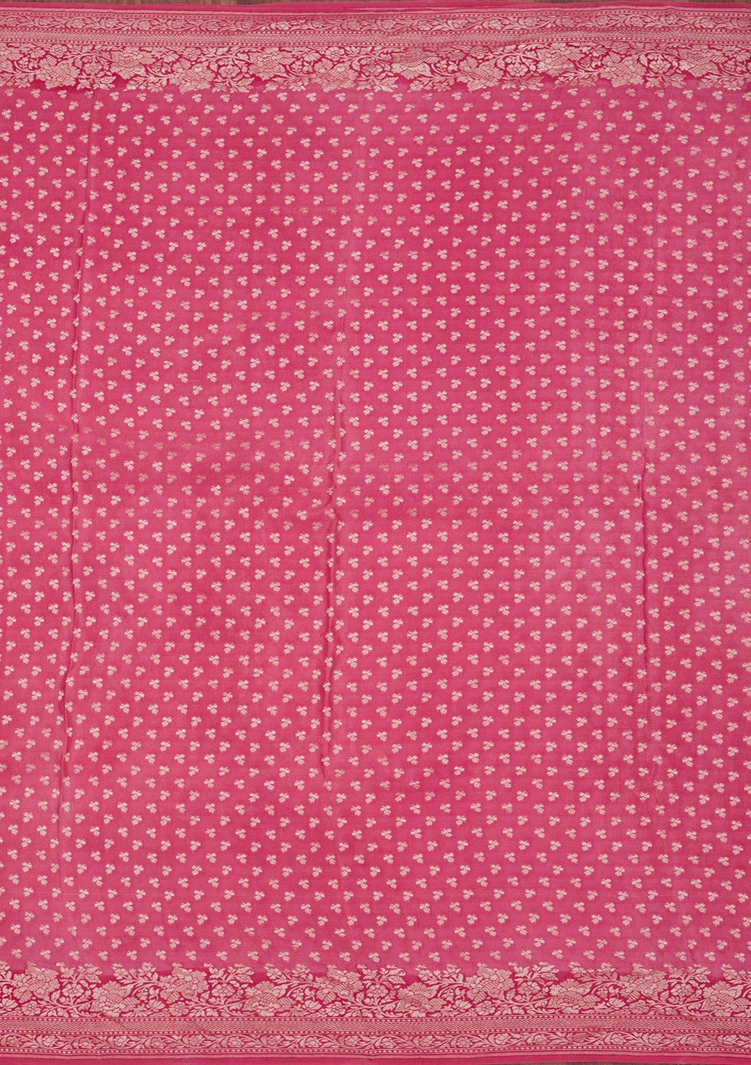 Pink Zariwork Pure Silk Saree-Koskii