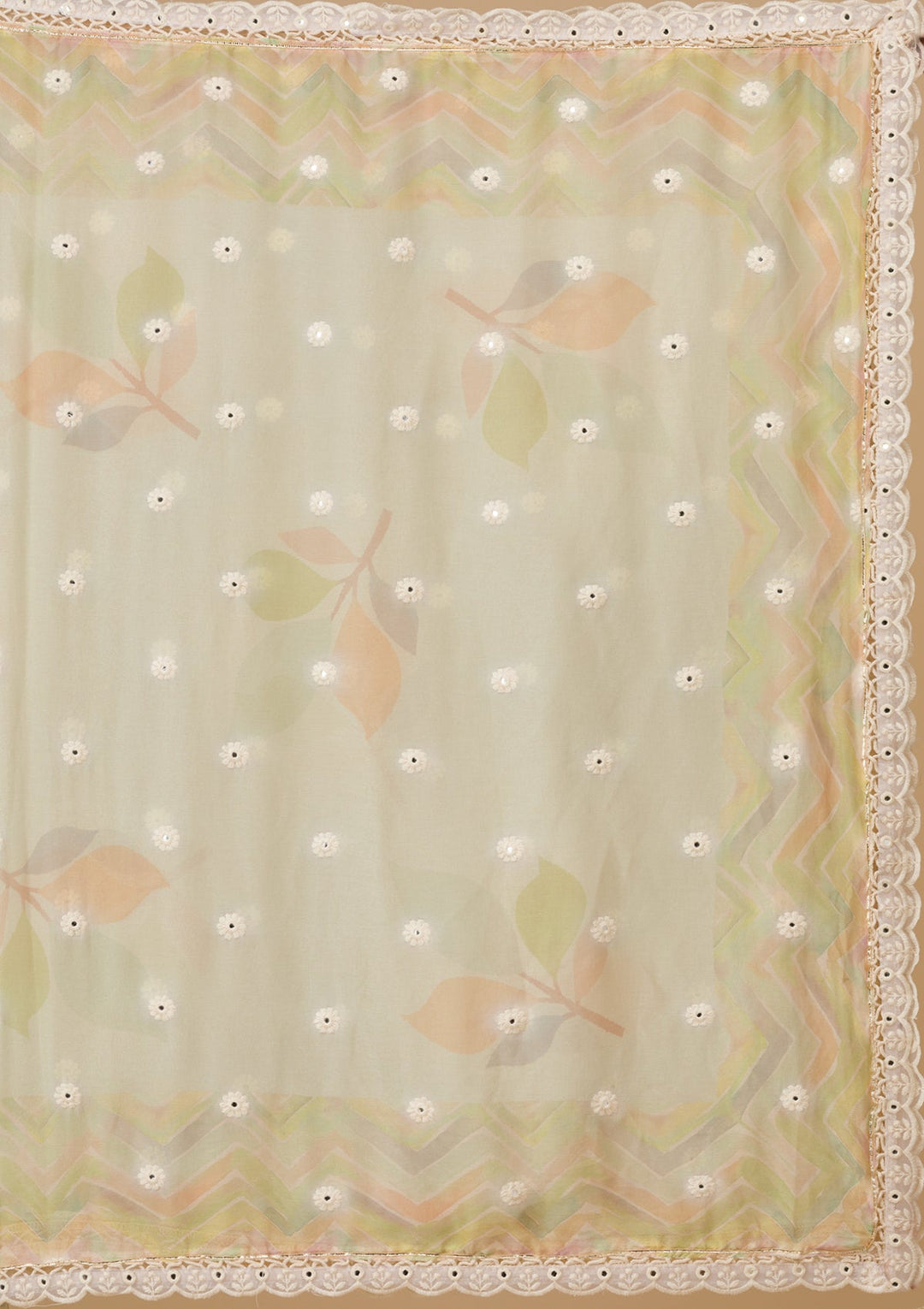 Pista Green Cutwork Cotton Readymade Salwar Kameez-Koskii