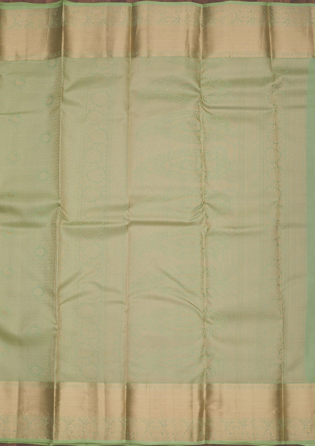 Pista Green Zariwork Pure Silk Saree