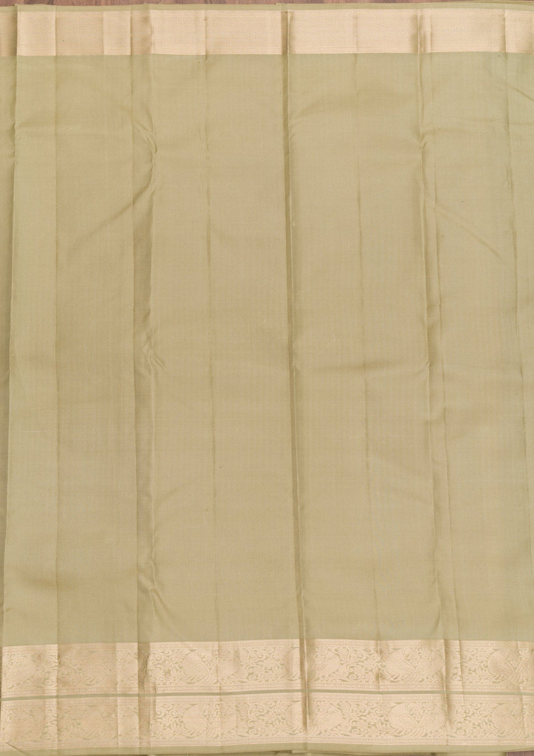 Pista Green Zariwork Pure Silk Saree-Koskii