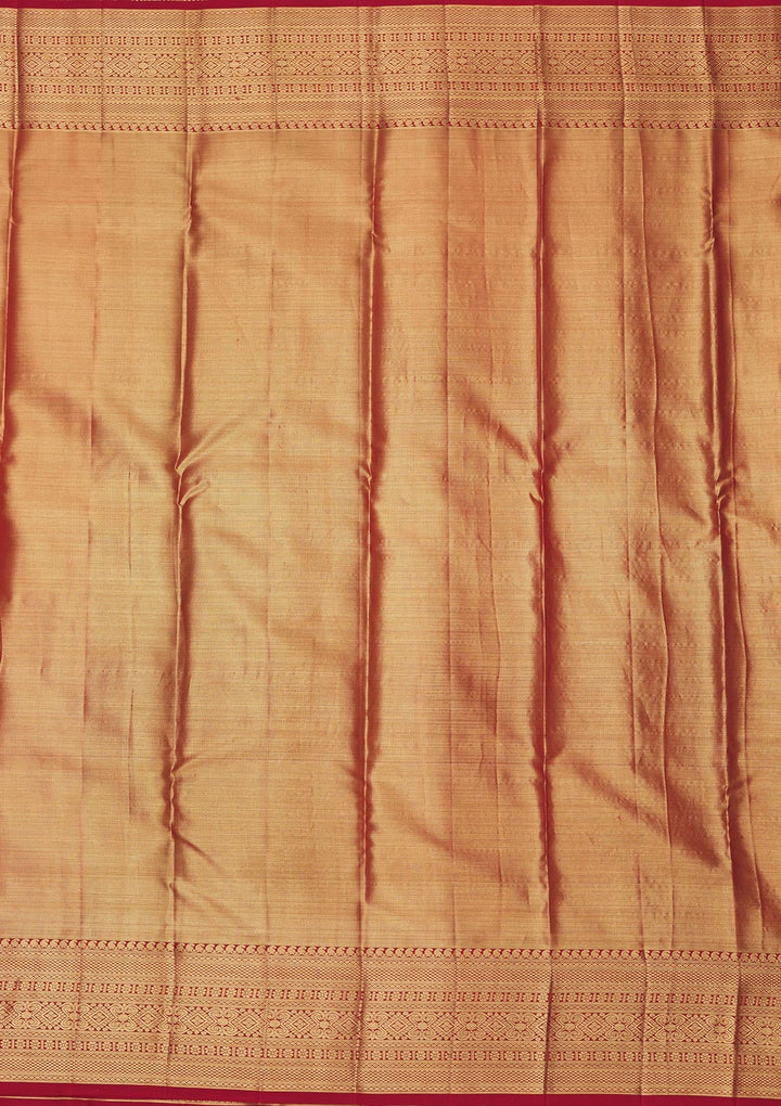 Pista Green Zariwork Pure Silk Saree-Koskii