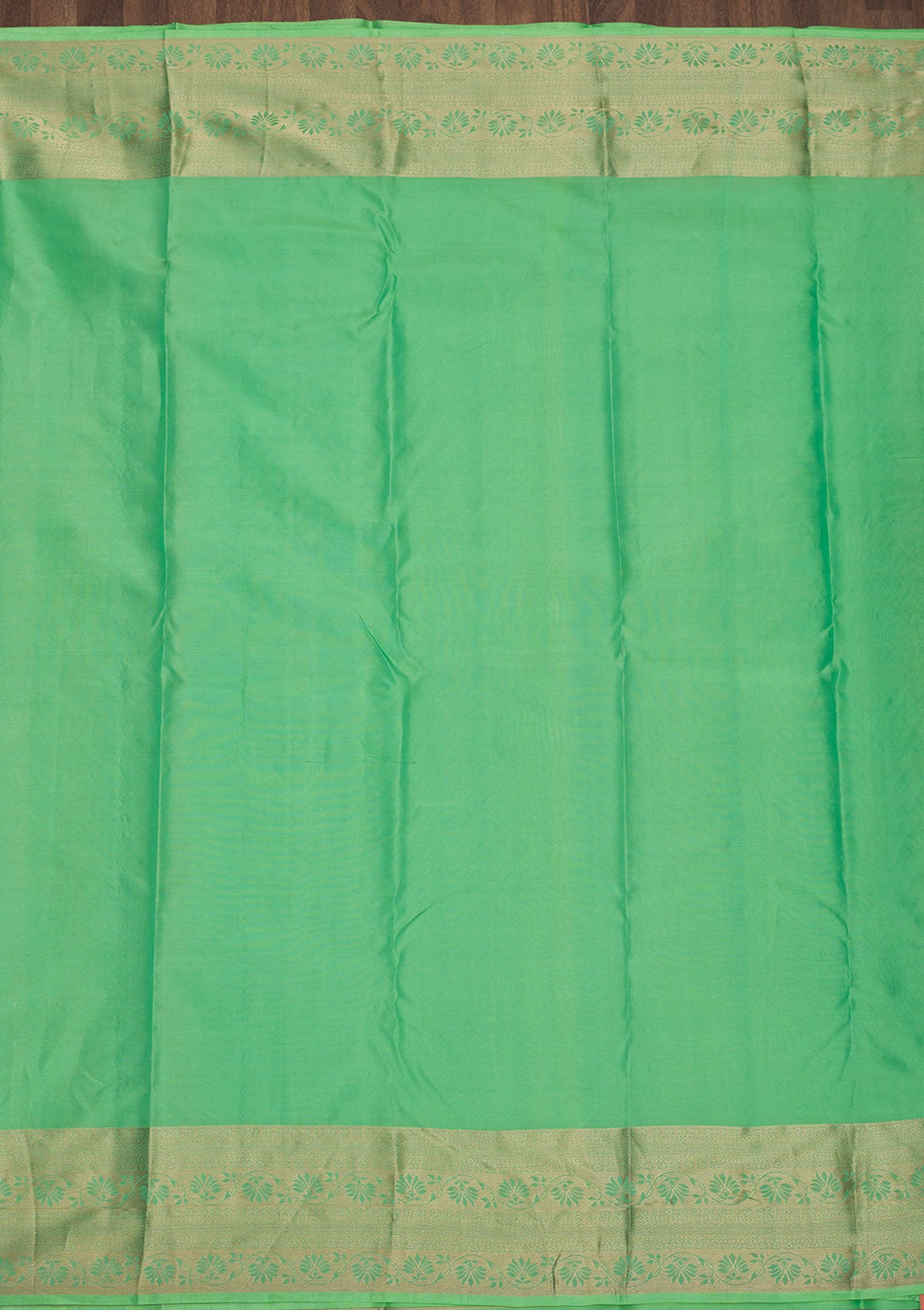 Pista Green Zariwork Pure Silk Saree-Koskii