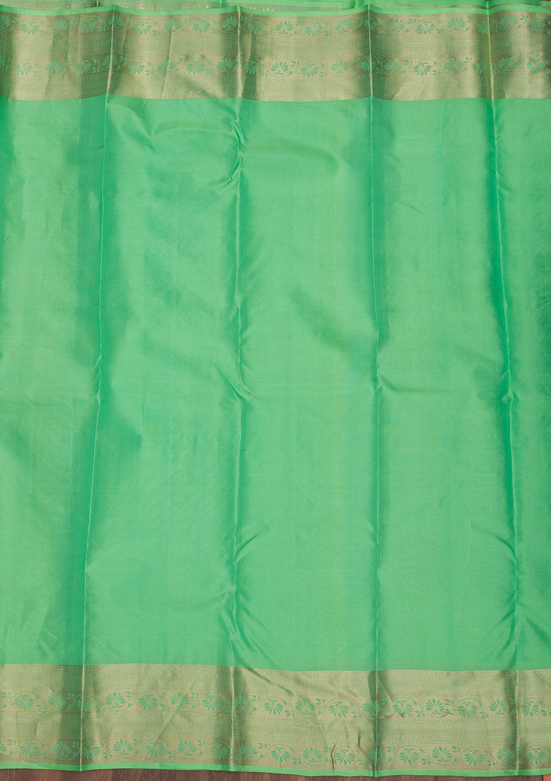 Pista Green Zariwork Pure Silk Saree-Koskii