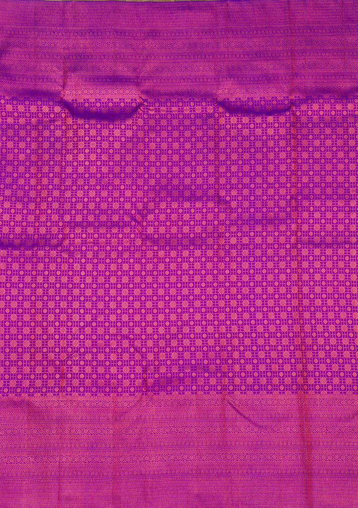 Purple Zariwork Pure Silk Saree-Koskii