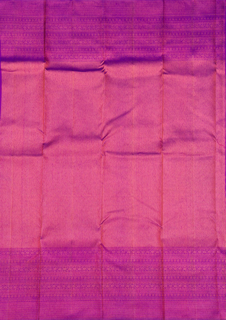 Purple Zariwork Pure Silk Saree-Koskii