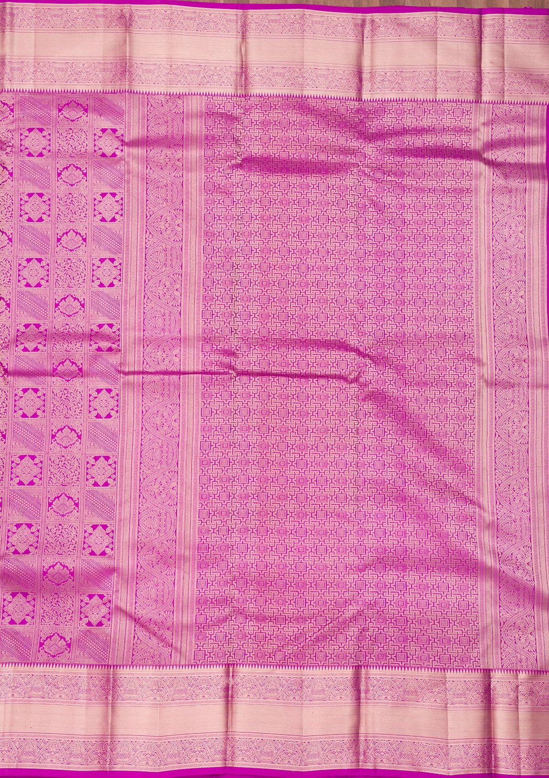 Purple Zariwork Pure Silk Saree-Koskii