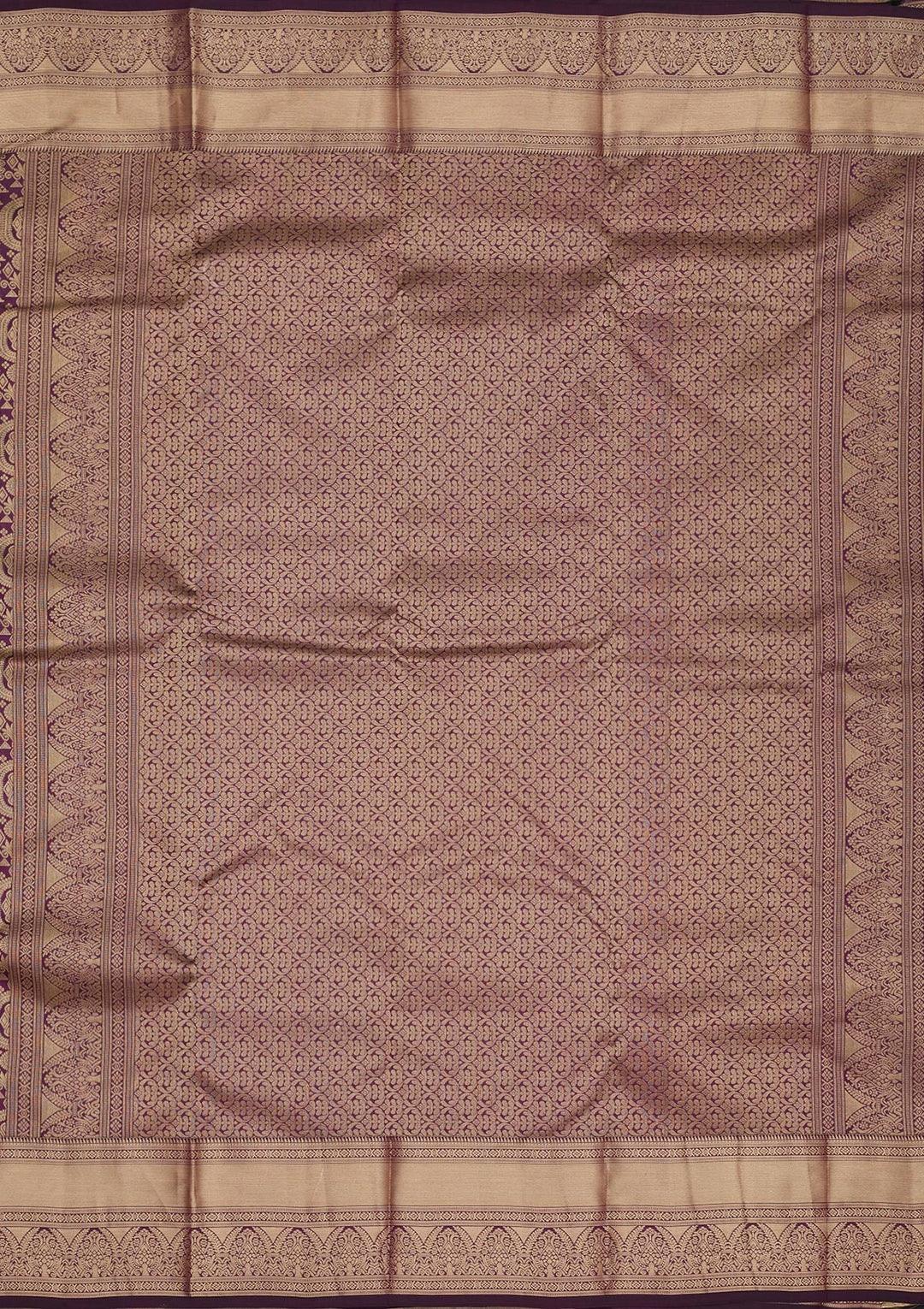 Purple Zariwork Pure Silk Saree-Koskii