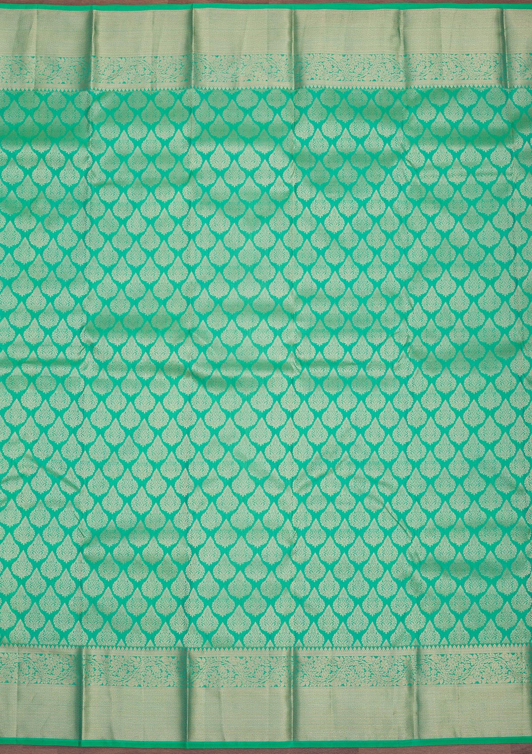 Rama Green Zariwork Pure Silk Saree