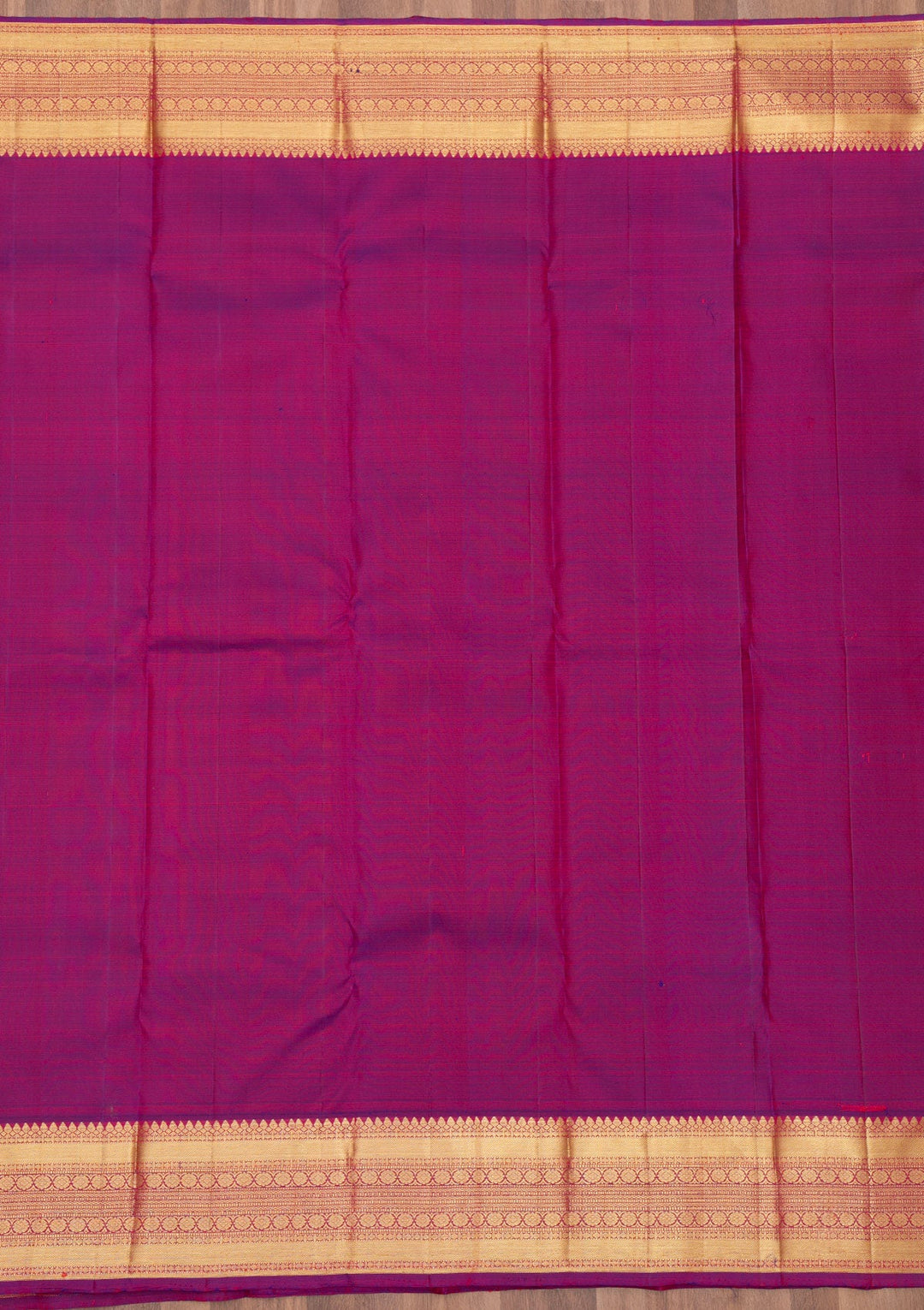 Rani Pink Zariwork Pure Silk Saree-Koskii