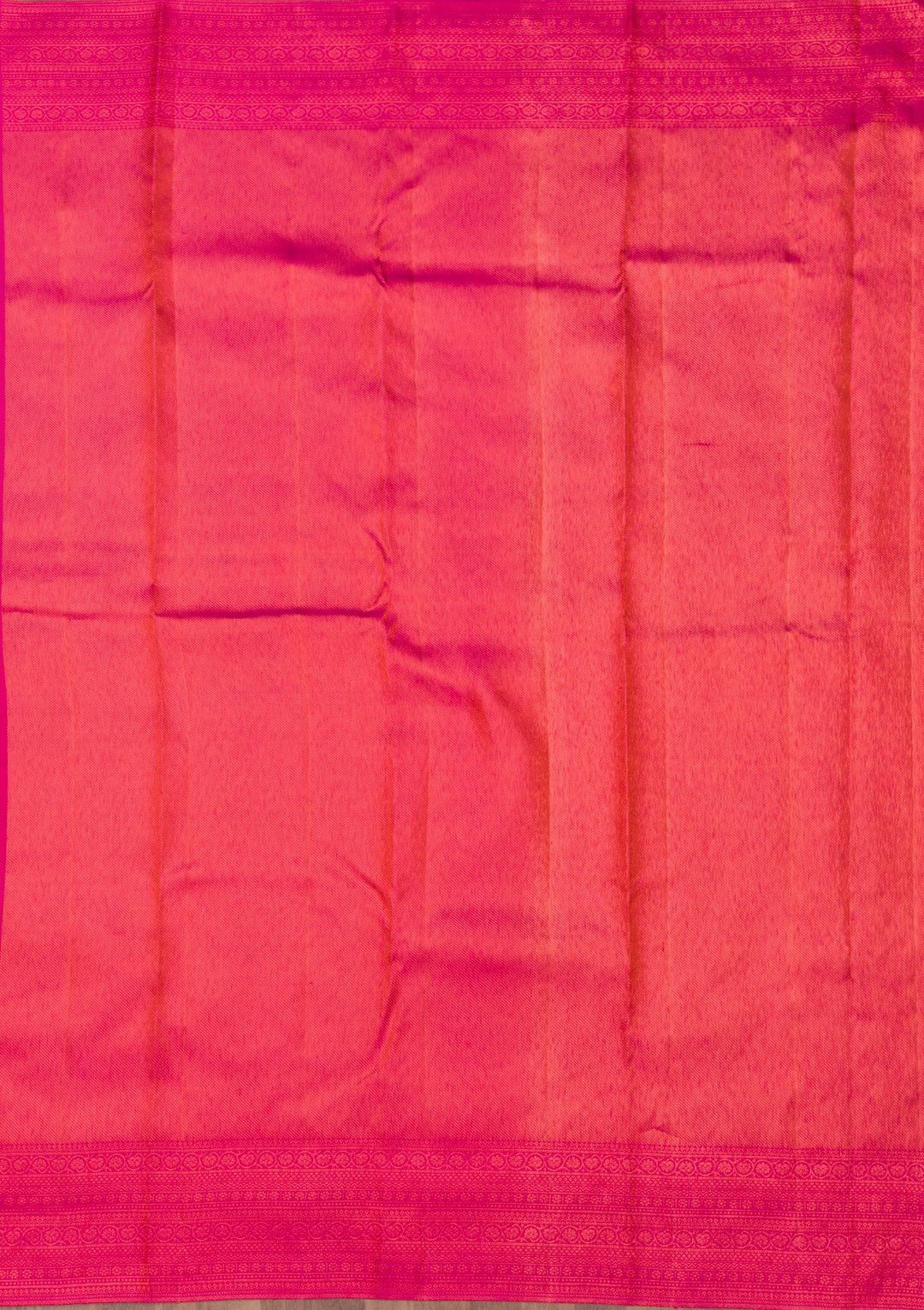 Rani Pink Zariwork Pure Silk Saree-Koskii
