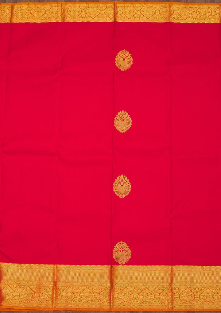 Red Zariwork Pure Silk Saree