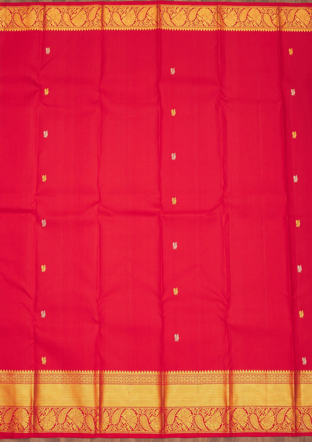 Red Zariwork Pure Silk Saree