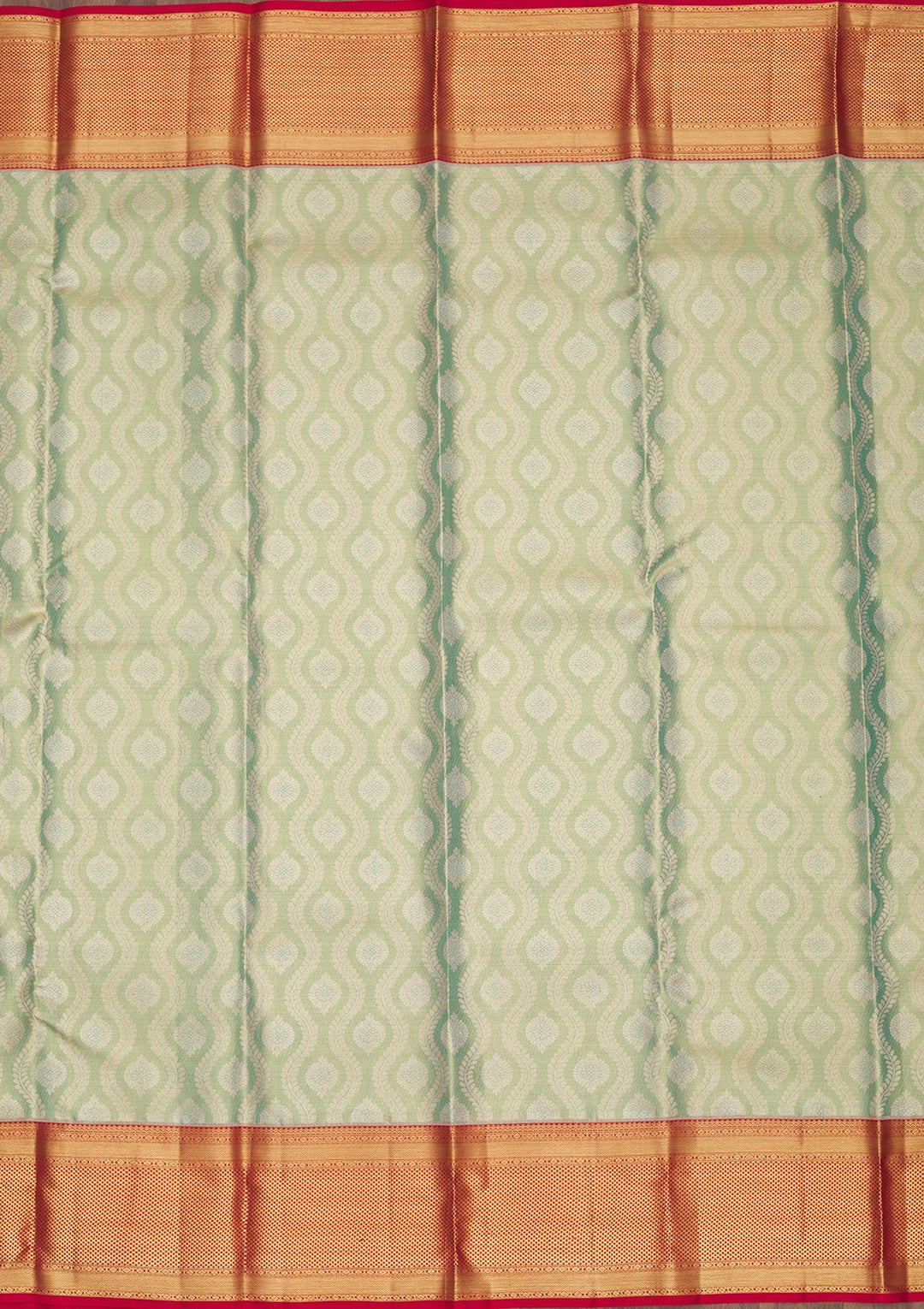 Sea Green Zariwork Pure Silk Saree