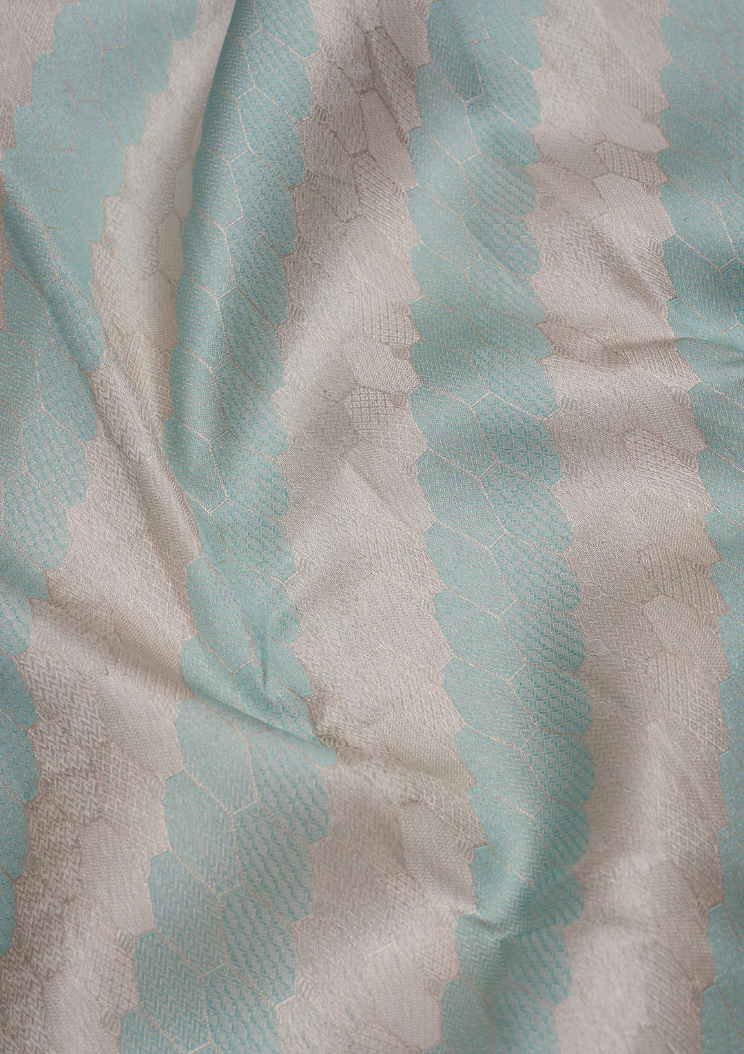 Sea Green Zariwork Pure Silk Saree