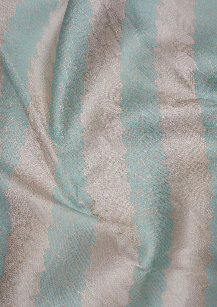 Sea Green Zariwork Pure Silk Saree