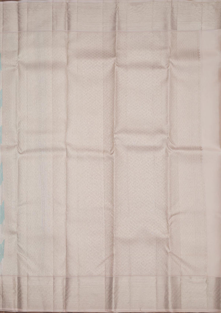 Sea Green Zariwork Pure Silk Saree