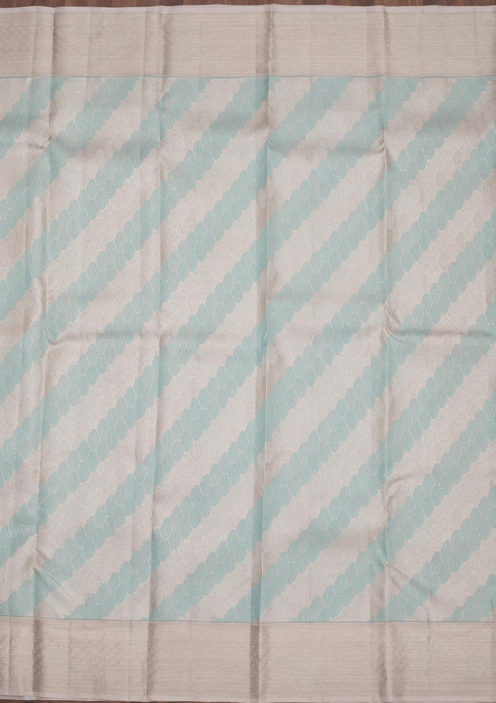 Sea Green Zariwork Pure Silk Saree