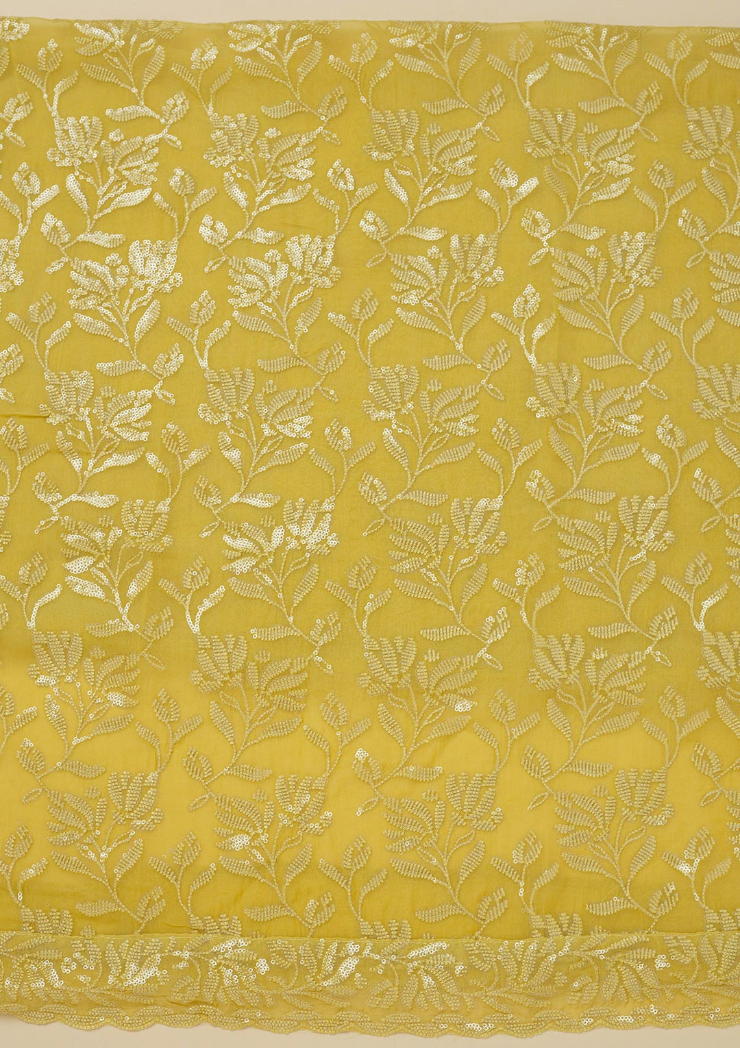 Sky Blue Threadwork Organza Unstitched Salwar Suit-Koskii