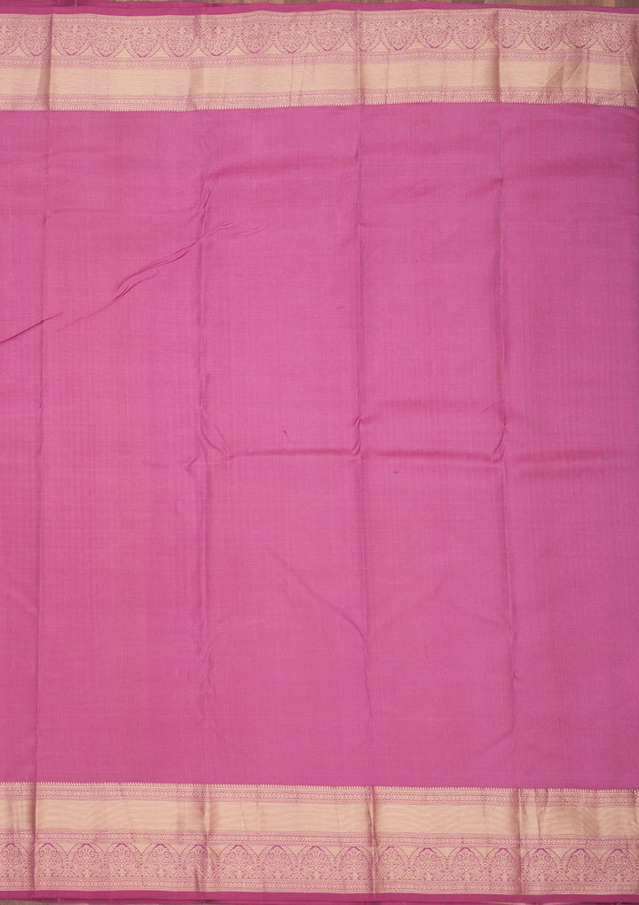 Wine Zariwork Pure Silk Saree-Koskii